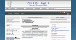 Desktop Screenshot of ifpan.edu.pl