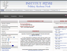 Tablet Screenshot of ifpan.edu.pl