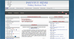 Desktop Screenshot of info.ifpan.edu.pl