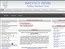Tablet Screenshot of info.ifpan.edu.pl